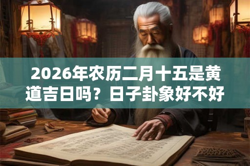 2026年农历二月十五是黄道吉日吗？日子卦象好不好？