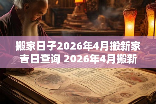搬家日子2026年4月搬新家吉日查询 2026年4月搬新家吉日查询 搬家日子2026年4月搬新家吉日查询 2026年4月搬新家吉日查询