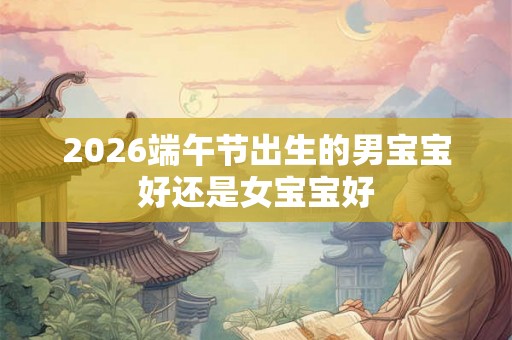 2026端午节出生的男宝宝好还是女宝宝好