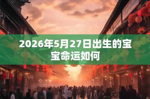 2026年5月27日出生的宝宝命运如何
