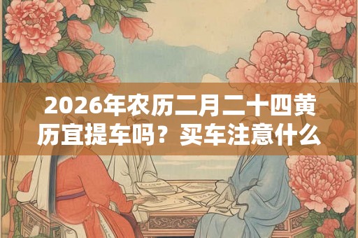 2026年农历二月二十四黄历宜提车吗？买车注意什么事情？