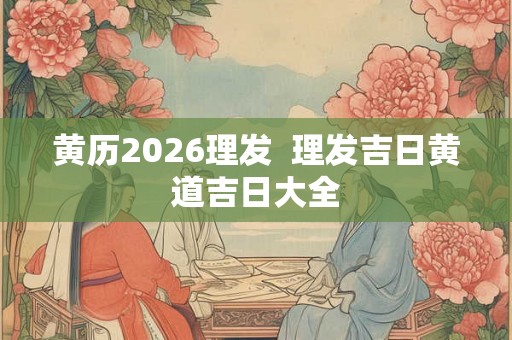 黄历2026理发  理发吉日黄道吉日大全