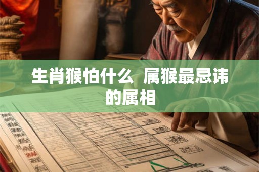 生肖猴怕什么  属猴最忌讳的属相