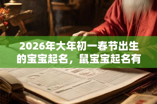 2026年大年初一春节出生的宝宝起名,鼠宝宝起名有什么禁忌? 2026年大年初一春节出生的宝宝起名,鼠宝宝起名有什么禁忌?