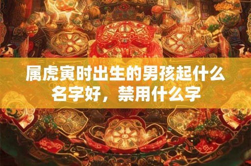 属虎寅时出生的男孩起什么名字好，禁用什么字