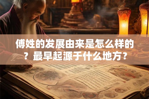 傅姓的发展由来是怎么样的?最早起源于什么地方? 傅姓的发展由来是怎么样的?最早起源于什么地方?