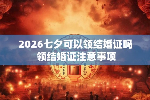 2026七夕可以领结婚证吗 领结婚证注意事项 2026七夕可以领结婚证吗 领结婚证注意事项