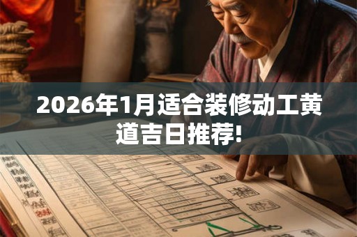 2026年1月适合装修动工黄道吉日推荐!