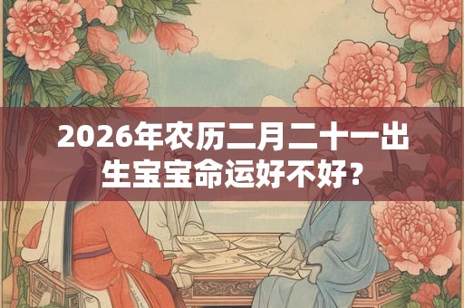 2026年农历二月二十一出生宝宝命运好不好？