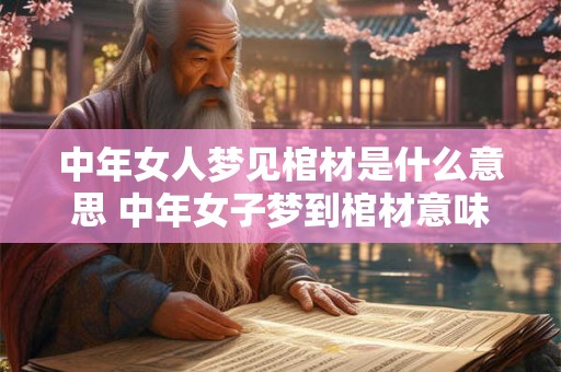 中年女人梦见棺材是什么意思 中年女子梦到棺材意味着什么