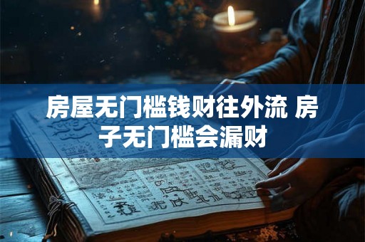 房屋无门槛钱财往外流 房子无门槛会漏财