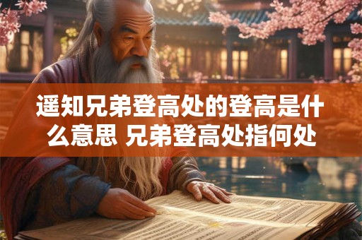 遥知兄弟登高处的登高是什么意思 兄弟登高处指何处