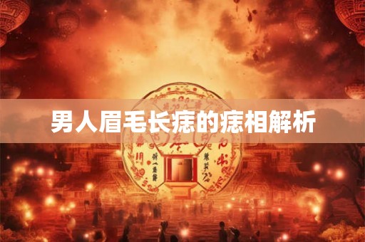 男人眉毛长痣的痣相解析 男人眉毛长痣的痣相解析