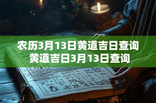 农历3月13日黄道吉日查询 黄道吉日3月13日查询 农历3月13日黄道吉日查询 黄道吉日3月13日查询