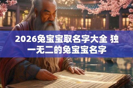 2026兔宝宝取名字大全 独一无二的兔宝宝名字