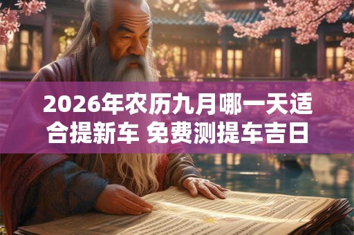2026年农历九月哪一天适合提新车 免费测提车吉日