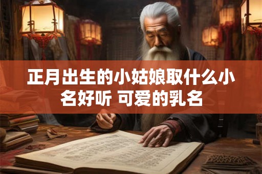 正月出生的小姑娘取什么小名好听 可爱的乳名 正月出生的小姑娘取什么小名好听 可爱的乳名