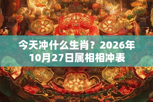 今天冲什么生肖?2026年10月27日属相相冲表 今天冲什么生肖?2026年10月27日属相相冲表
