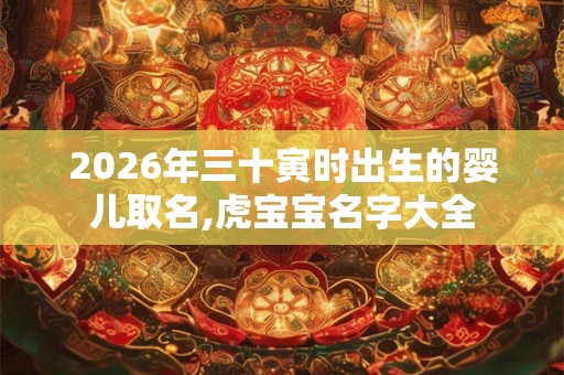 2026年三十寅时出生的婴儿取名,虎宝宝名字大全