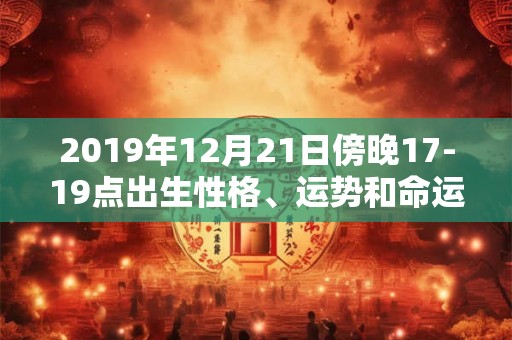 2019年12月21日傍晚17-19点出生性格、运势和命运