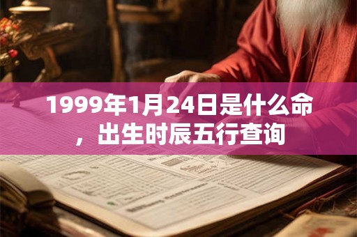 1999年1月24日是什么命，出生时辰五行查询