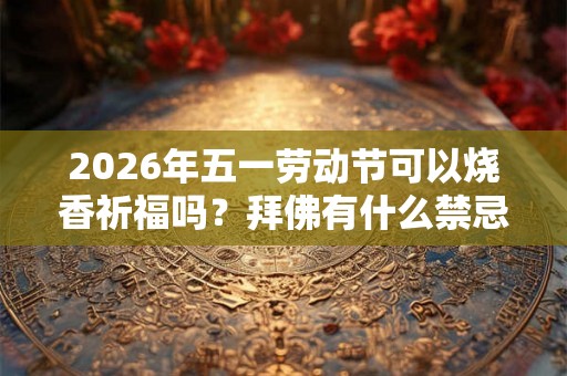 2026年五一劳动节可以烧香祈福吗？拜佛有什么禁忌？