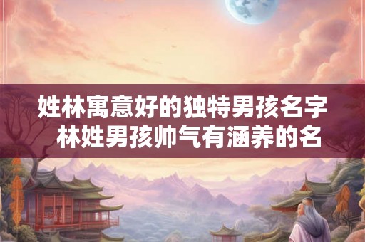 姓林寓意好的独特男孩名字 林姓男孩帅气有涵养的名字 姓林寓意好的独特男孩名字 林姓男孩帅气有涵养的名字