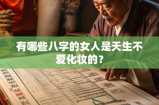 有哪些八字的女人是天生不爱化妆的？