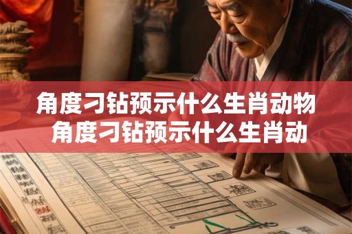 角度刁钻预示什么生肖动物 角度刁钻预示什么生肖动物呢