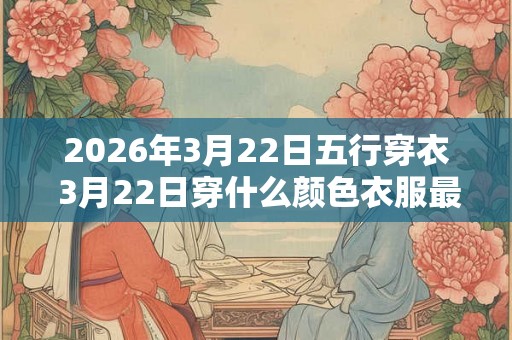 2026年3月22日五行穿衣 3月22日穿什么颜色衣服最旺运