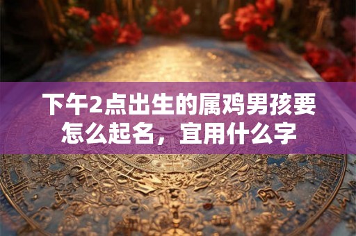 下午2点出生的属鸡男孩要怎么起名,宜用什么字 下午2点出生的属鸡男孩要怎么起名,宜用什么字