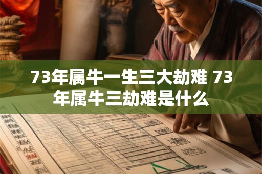 73年属牛一生三大劫难 73年属牛三劫难是什么 73年属牛一生三大劫难 73年属牛三劫难是什么