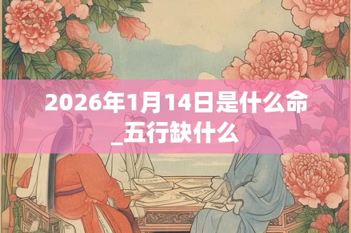 2026年1月14日是什么命_五行缺什么