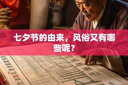 七夕节的由来，风俗又有哪些呢？
