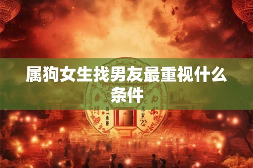 属狗女生找男友最重视什么条件 属狗女生找男友最重视什么条件