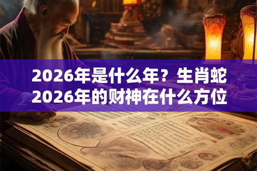 2026年是什么年?生肖蛇2026年的财神在什么方位? 2026年是什么年?生肖蛇2026年的财神在什么方位?