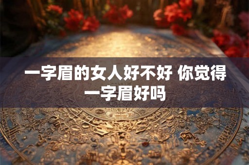 一字眉的女人好不好 你觉得一字眉好吗