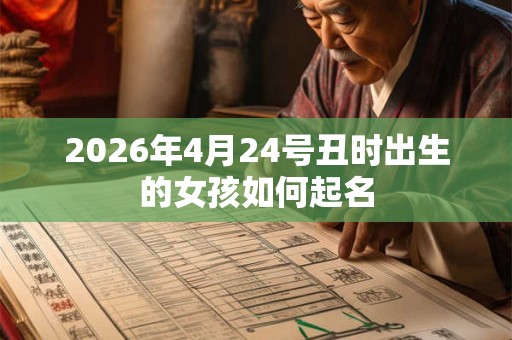 2026年4月24号丑时出生的女孩如何起名