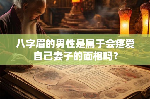 八字眉的男性是属于会疼爱自己妻子的面相吗？