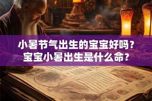 小暑节气出生的宝宝好吗？宝宝小暑出生是什么命？