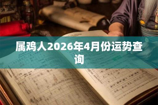 属鸡人2026年4月份运势查询 属鸡人2026年4月份运势查询