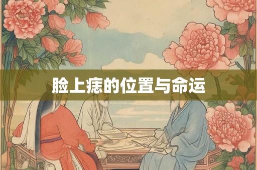 脸上痣的位置与命运