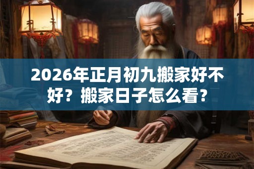 2026年正月初九搬家好不好？搬家日子怎么看？
