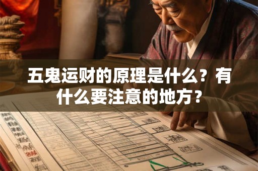 五鬼运财的原理是什么？有什么要注意的地方？