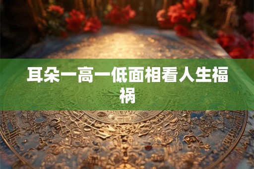 耳朵一高一低面相看人生福祸 耳朵一高一低面相看人生福祸