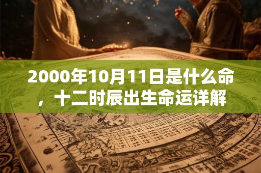 2000年10月11日是什么命，十二时辰出生命运详解