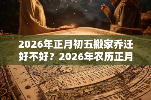 2026年正月初五搬家乔迁好不好？2026年农历正月搬家吉日有几天？