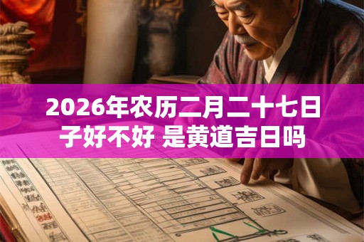 2026年农历二月二十七日子好不好 是黄道吉日吗