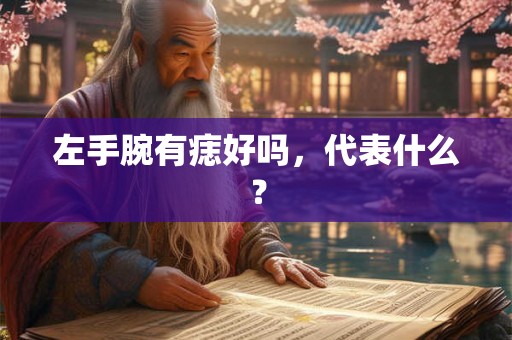 左手腕有痣好吗，代表什么？