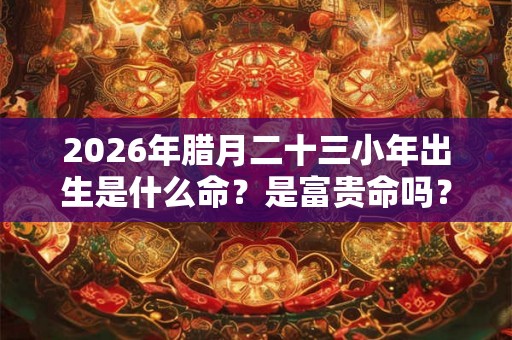 2026年腊月二十三小年出生是什么命?是富贵命吗? 2026年腊月二十三小年出生是什么命?是富贵命吗?